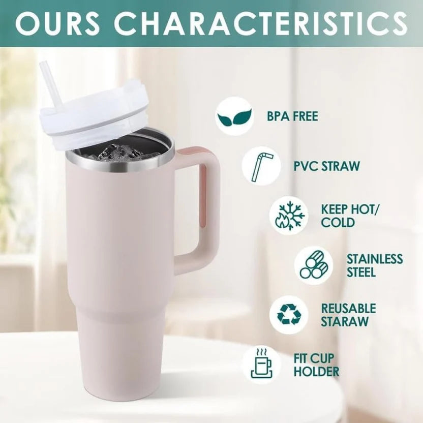 1200ml Insulated Stainless Steel Tumbler – Hot & Cold Bottle