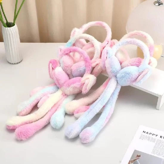 Kids’ Moving Bunny Ear Muffs – Winter Ear Warmers