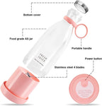 Portable Mini Blender Bottle 320ml – USB Rechargeable 6-Blade Juicer