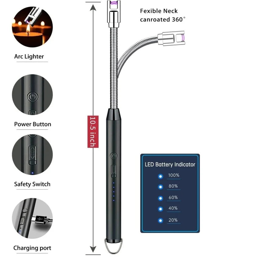 USB Rechargeable Electric Arc Lighter