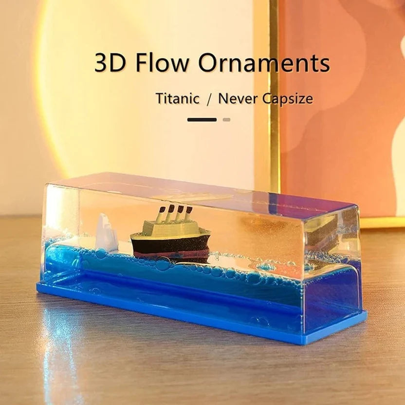 Ocean Motion Ship – Liquid Wave Desk Toy